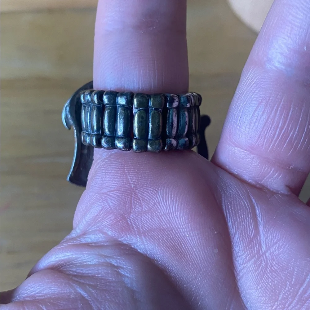 Park Lane stretch two tone elephant ring